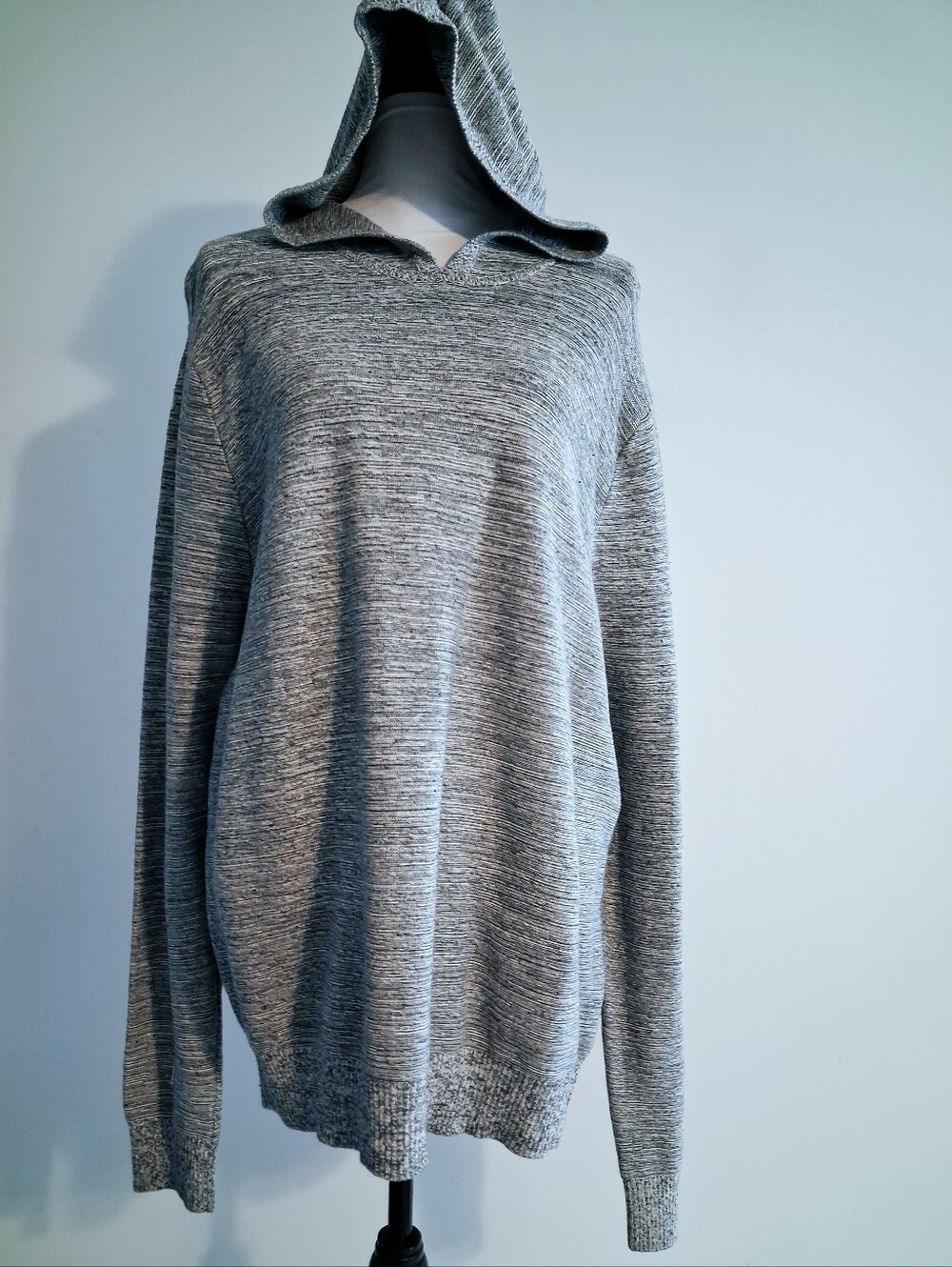 Goodfellow & Co Gray Hooded Knit Sweater Size XL